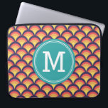 Protection Pour Ordinateur Portable Personnalisez le monogramme géométrique de vagues<br><div class="desc">Cette douille décorée d'un monogramme élégante d'ordinateur portable comporte un motif géométrique de vagues multicolores uniques. Personnalisez-la en remplaçant le texte de texte d'attente. Pour plus d'options comme changer la police et elle est clic de taille la "personnaliser il" bouton. note de *Please qui le filigrane de Zazzle qui apparaît...</div>