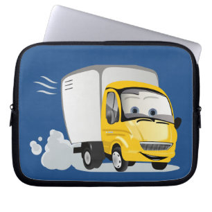 Protection Pour Ordinateur Portable Petit Camion Cartoon Jaune pour enfants !