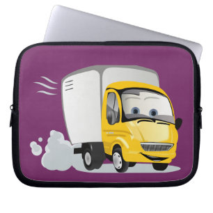 Protection Pour Ordinateur Portable Petit Camion Cartoon Jaune pour enfants !