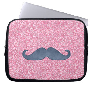 PROTECTION POUR ORDINATEUR PORTABLE PHOTO BLEUE GIRLY DE PARTIES SCINTILLANTES DE ROSE