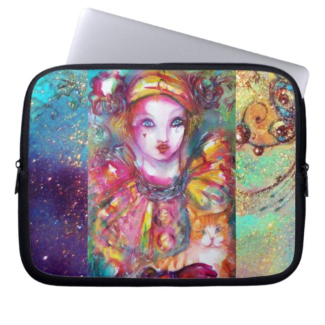 PROTECTION POUR ORDINATEUR PORTABLE PIERO AVEC CHAT (Devant)