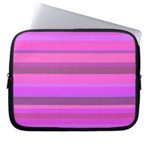 Protection Pour Ordinateur Portable Pink horizontal stripes