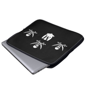 Protection Pour Ordinateur Portable Pirate et monogramme