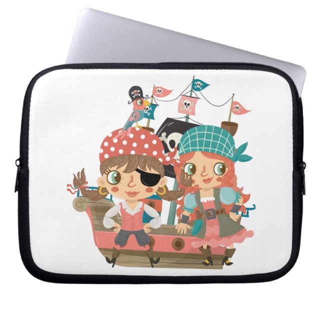 Protection Pour Ordinateur Portable Pirates Girly (Devant)