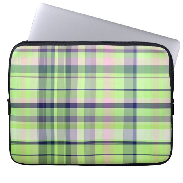 Protection Pour Ordinateur Portable Pistachio Pink Navy Wht Preppy (Devant)