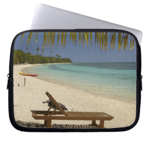 Protection Pour Ordinateur Portable Plage, palmiers et transat