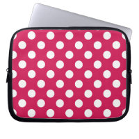Pois blancs sur cerise