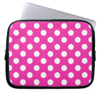 Pois blancs sur fuchsia