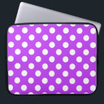 Protection Pour Ordinateur Portable Pois blancs sur violet clair<br><div class="desc">Pois blancs sur violet clair</div>