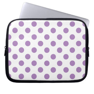 Protection Pour Ordinateur Portable Pois de lavande sur blanc