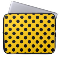 Pois noirs sur jaune