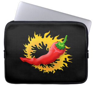 Protection Pour Ordinateur Portable Poivre avec flamme