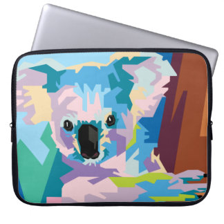 Protection Pour Ordinateur Portable Pop Art coloré Koala Portrait