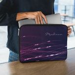 Protection Pour Ordinateur Portable Portable couleur violet foncé 15''<br><div class="desc">Abstraite image violet foncé,  nom personnalisable</div>