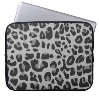 Protection Pour Ordinateur Portable Poster de animal blanc noir abstrait de guépard de