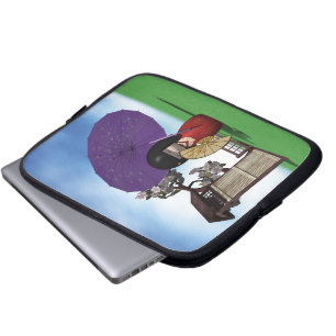 Protection Pour Ordinateur Portable Poupée Kokeshi