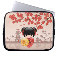 Poupée rouge Sakura Kokeshi - Geisha japonais