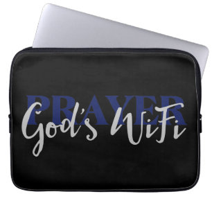 Protection Pour Ordinateur Portable PRIEZ le WiFi de Dieu