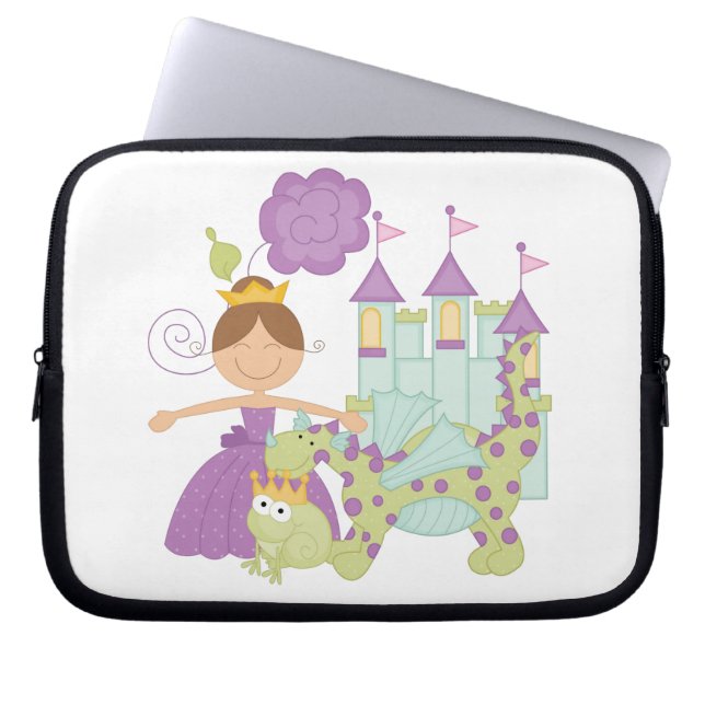 Protection Pour Ordinateur Portable Princesse de brune (Devant)