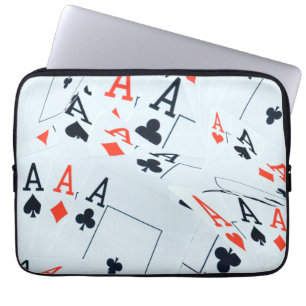 Protection Pour Ordinateur Portable Quad Aces Poker Cartes Motif,