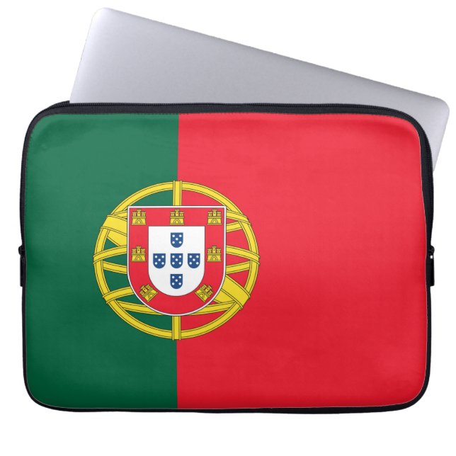 Protection Pour Ordinateur Portable Qualité du drapeau portugais (Devant)