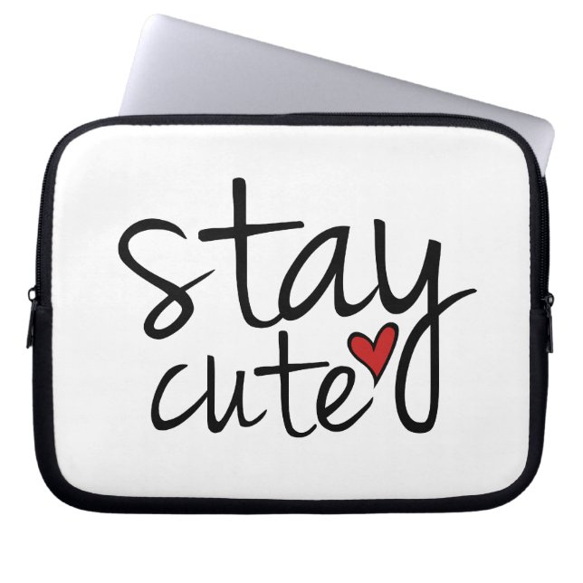 Protection Pour Ordinateur Portable Restez mignon Portable (Devant)