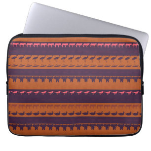 Protection Pour Ordinateur Portable Retro Colorful Animals Pattern #2
