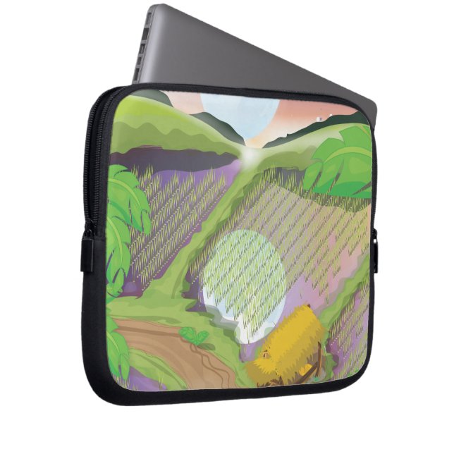 Protection Pour Ordinateur Portable Rizière (Devant droit)