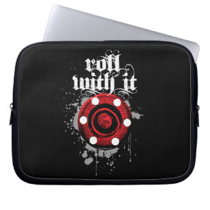 Protection Pour Ordinateur Portable Roulez avec (Roller Hockey)