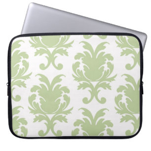 Protection Pour Ordinateur Portable sauge vert gras grand damé modèle