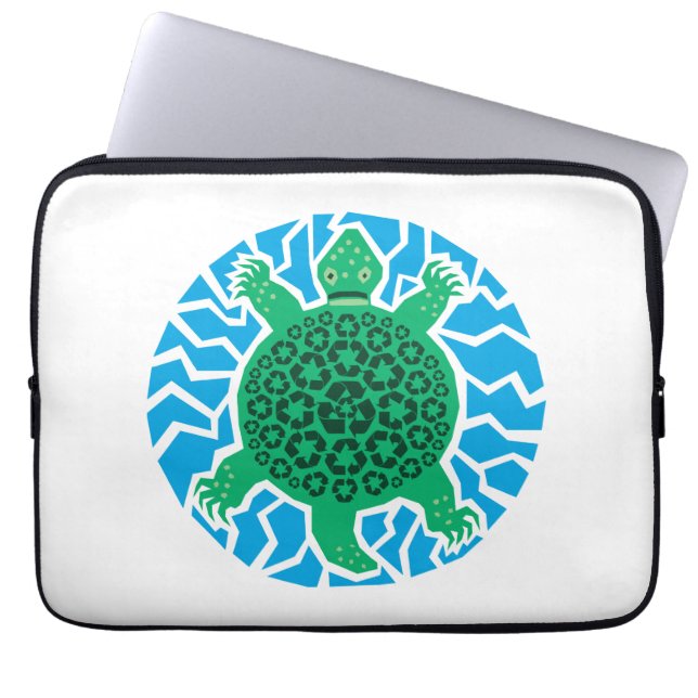 Protection Pour Ordinateur Portable Sea Turtles, Recycling (Devant)