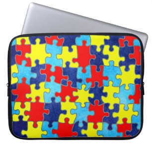 Protection Pour Ordinateur Portable Sensibilisation sur l'autisme-Puzzle par Shirley T