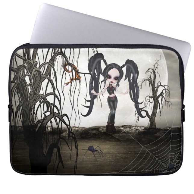 Protection Pour Ordinateur Portable Sepia Goth Girl (Devant)