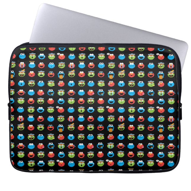 Protection Pour Ordinateur Portable Sesame Street Pals Emoji Pattern (Devant)