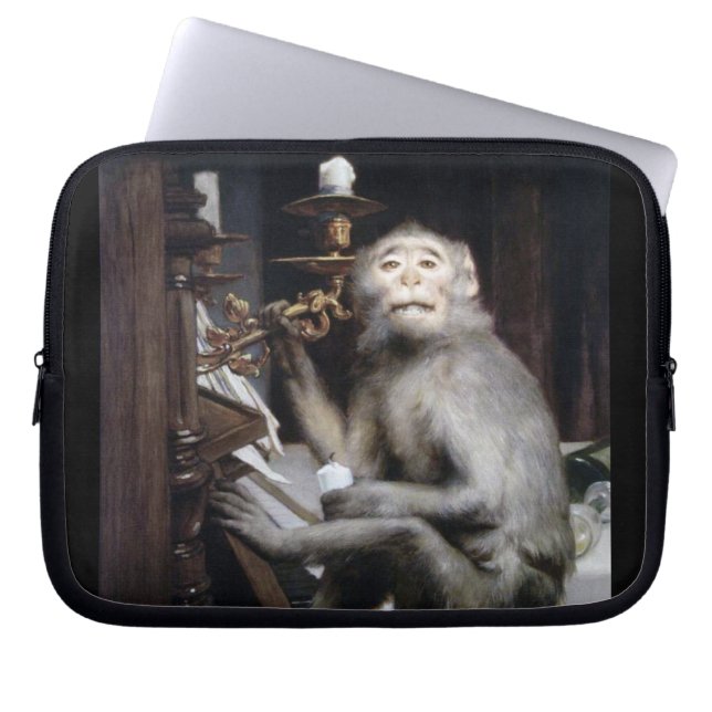 Protection Pour Ordinateur Portable Singe de sourire (Devant)