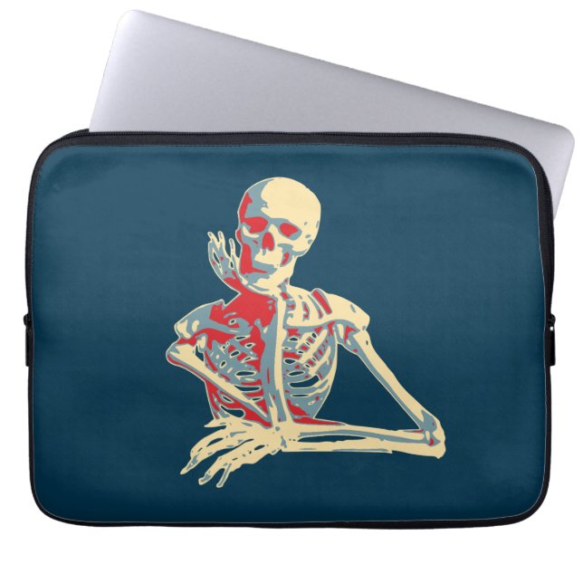 Protection Pour Ordinateur Portable Skeleton rétro (Devant)