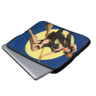 Protection Pour Ordinateur Portable Sorcière d'Halloween Pin Up Fille