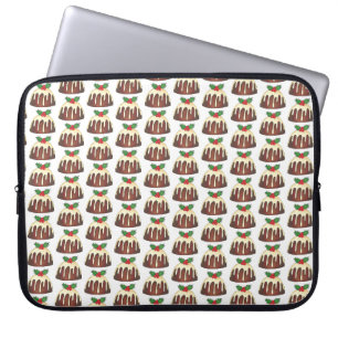 Protection Pour Ordinateur Portable Sougar Plum Pudding Noël Holiday Holly Leaf