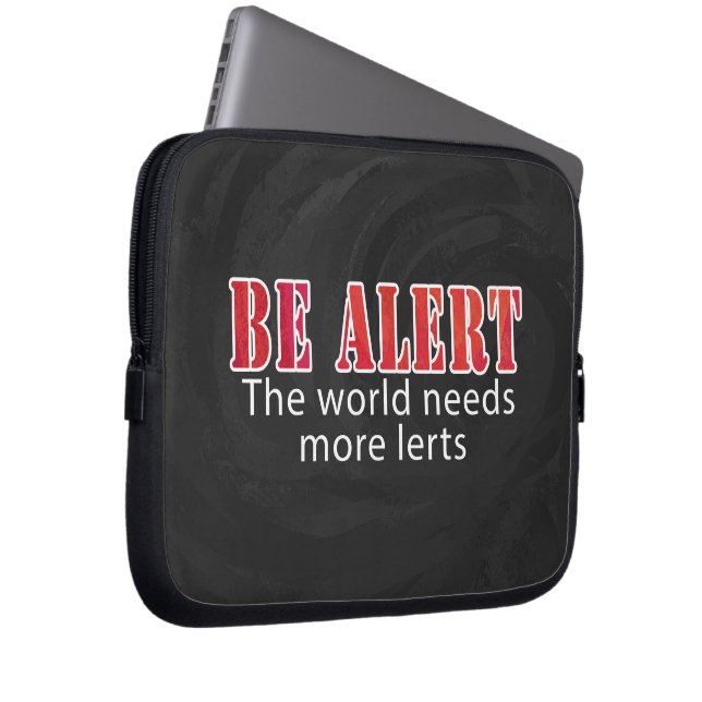Protection Pour Ordinateur Portable Soyez Vigilant (Devant droit)