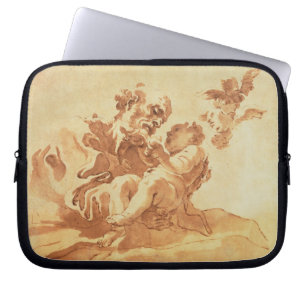 Protection Pour Ordinateur Portable St Joseph adorant l'enfant du Christ (stylo,