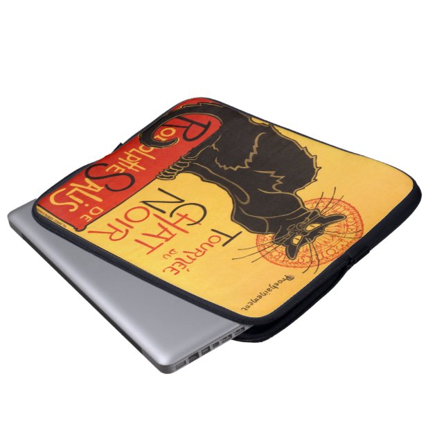 Protection Pour Ordinateur Portable Steinlen : Conversation Noir (Devant bas)