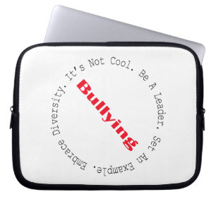 Protection Pour Ordinateur Portable Stop Bullying-Outline by Shirley Taylor