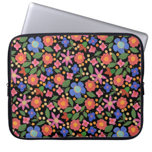Protection Pour Ordinateur Portable Style folklorique chic Floral sur Manche Ordinateu