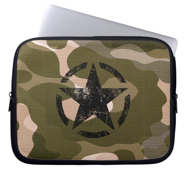 Protection Pour Ordinateur Portable Style Star sur Burlap (Devant)
