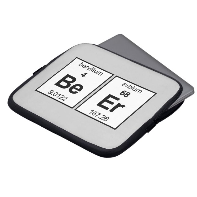 Protection Pour Ordinateur Portable Tableau périodique BeEr (Devant haut)