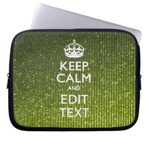 Protection Pour Ordinateur Portable Teinte verte Conserver le calme de votre texte