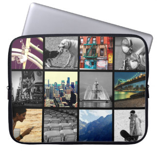 Protection Pour Ordinateur Portable Téléchargez-votre-photo Collage Portable Sleeve