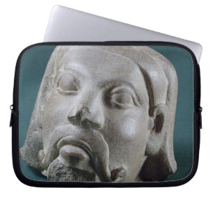 Protection Pour Ordinateur Portable Tête polie de grès d'un étranger, Sarnath, 3èm
