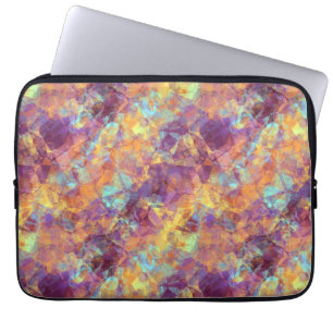 Protection Pour Ordinateur Portable Texture crumplée pourpre de prune