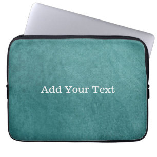 Protection Pour Ordinateur Portable Texture numérique turquoise en bleu par Shirley Ta